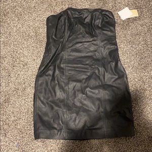 Michael kors leather mini dress size 4 NWT